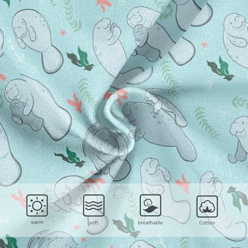 Girls' Underwear Blue Manatee Cotton Stretch Comfort Toddler Panties3