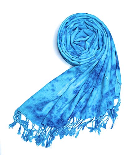 Image of Rayon Scarf for Men & Women | Lightweight Stole, Shawl & Wrap with Batik Design | All-Season Summer & Winter Wear | Soft & Breathable Fabric (28 x 72 inches)
