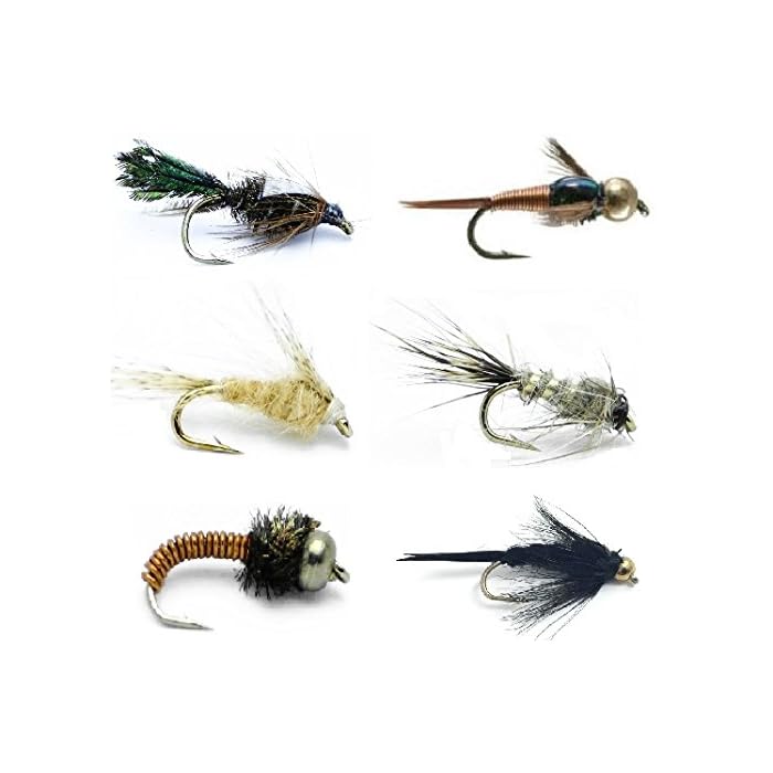 Buy Fly Fishing Flies Assortment 18 Classic Nymphs for Trout and