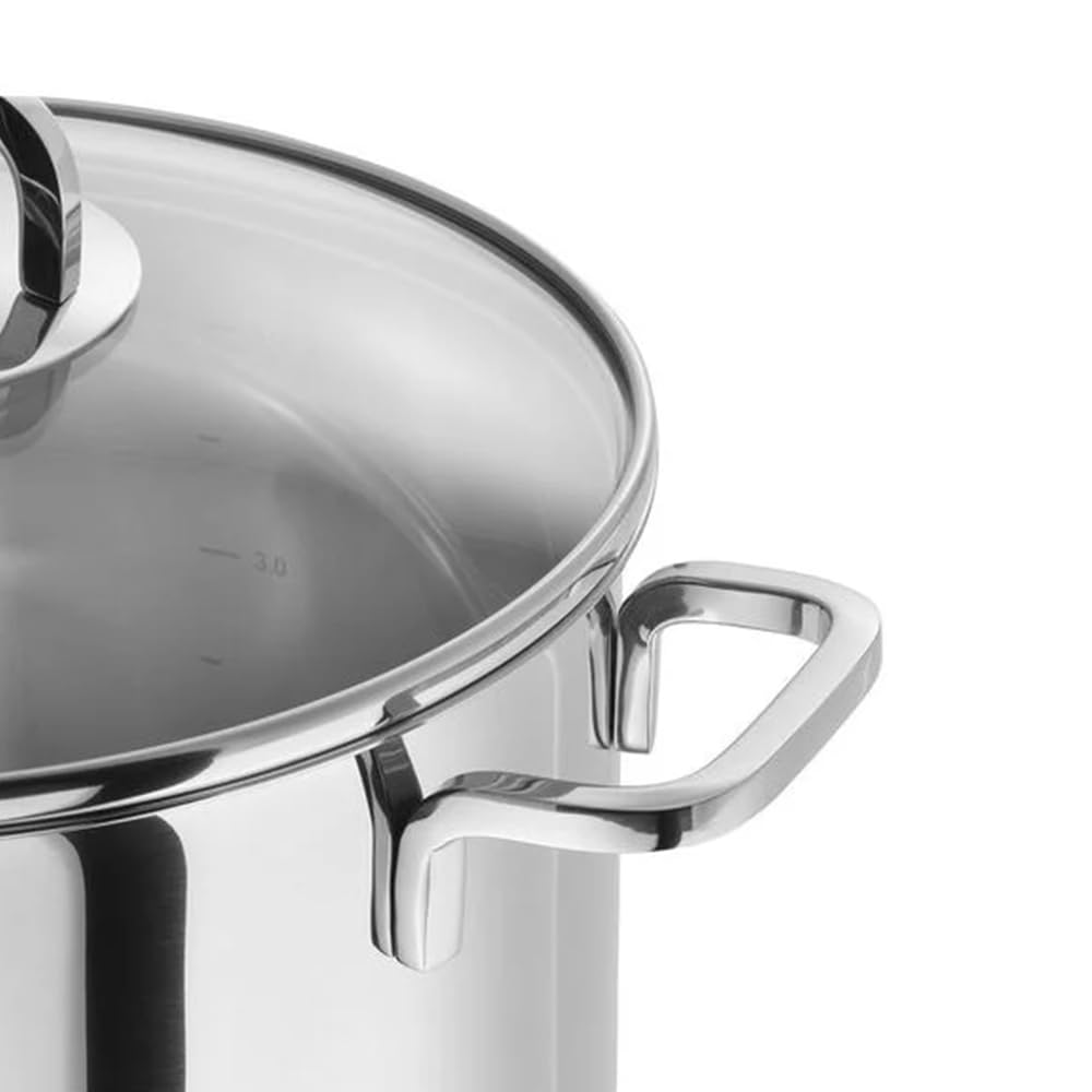 Zwilling Quadro Set Batteria da Cucina 5 Pezzi, Acciaio Inossidabile, 1 cm, 58x35x30 cm