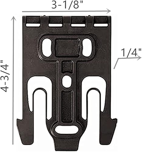 Quick Lock System Kit,Quick Release Accessory With Qls19 And Qls22 Adapter Base, Polymer Accessory With Locking Fork And Receiver Plate - Black - 2 Ps #TOP1