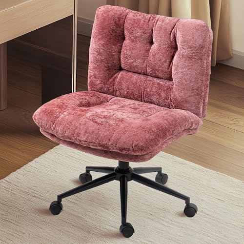 Dowinx Criss Cross Chair with Wheels, Dual-Layer Thickened Cushion, Premium