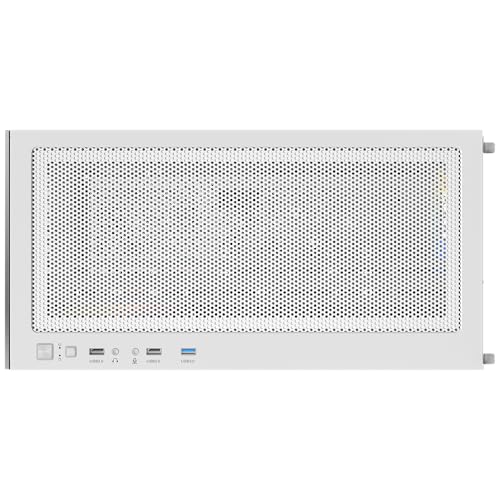 Image of Antec CX300 RGB Elite White with Panoramic 270 Degree View, Vertical Cooling, 4X 120mm Pre Installed RGB Fans, 420mm GPU Support, ATX Mid Tower Gaming Cabinet