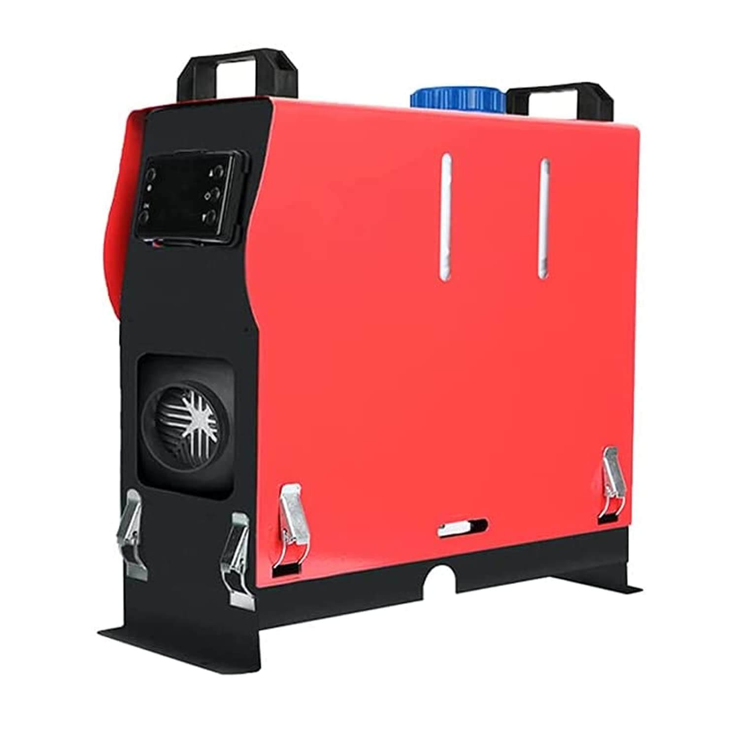 Triclicks - Calentador de aire diésel (12 V, 8 KW, 4 agujeros), calefacción de aparcamiento, set de termostato LCD, calefacción rápida, ventilador para remolque de coche