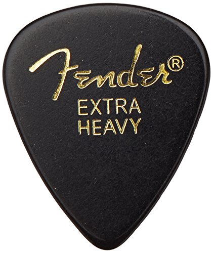 Fender ピック 351 Shape Classic, Extra Heavy, Black,
