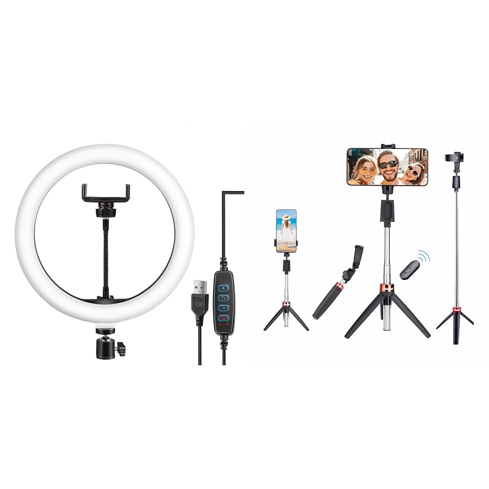 DIGITEK® (DRL-14) 14 Inch Professional Ring Light with USB Support - Dual Temperature Lights, USB Ca-image-33