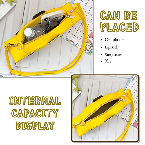 Oweisong Fun Purses for Women Novelty Car Taxi Shaped Crossbody Bag Ice Cream Bus Laser Holographic Shoulder Handbag for Girl3