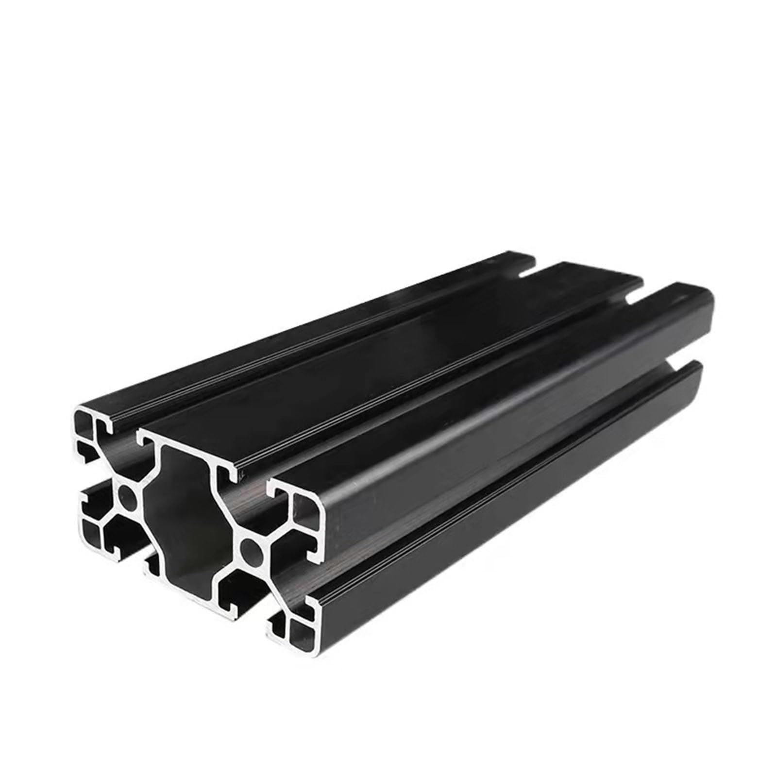 GTPBAO Profilo for binario in alluminio estruso anodizzato nero 4080 40x80mm for banco da lavoro, mobile, scala, acquario, recinzione industriale Binario estruso(600mm long)