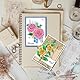 GLOBLELAND 6.3x4.33 Zoll Kamelie Transparente Silikonstempel Blätter Blumen Klare Stamps Pflanzen Silikonstempel Für Kartengestaltung DIY Prägung Journaling