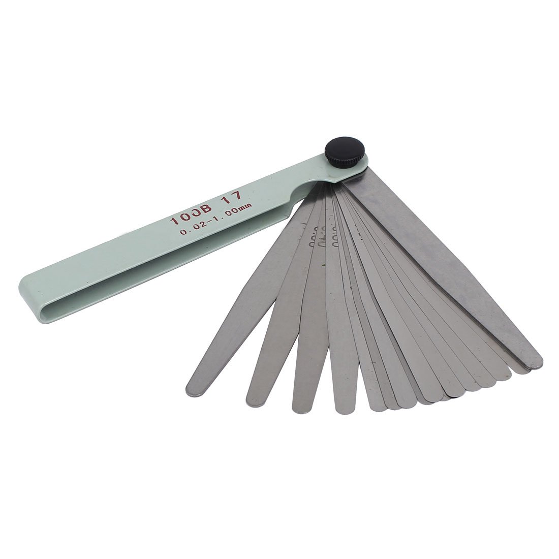 Aexit 0.02mm-1.0mm Thickness Air Conditioning Tools & Equipment 17 Leaves Metric Feeler Filler Gauge Gauges Measuring Tool