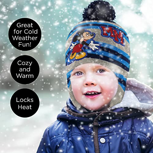 Disney Boys Mickey Mouse Toddler Winter And Mitten Set Beanie Hat, Mickey Mouse, 2-4T Us #TOP6