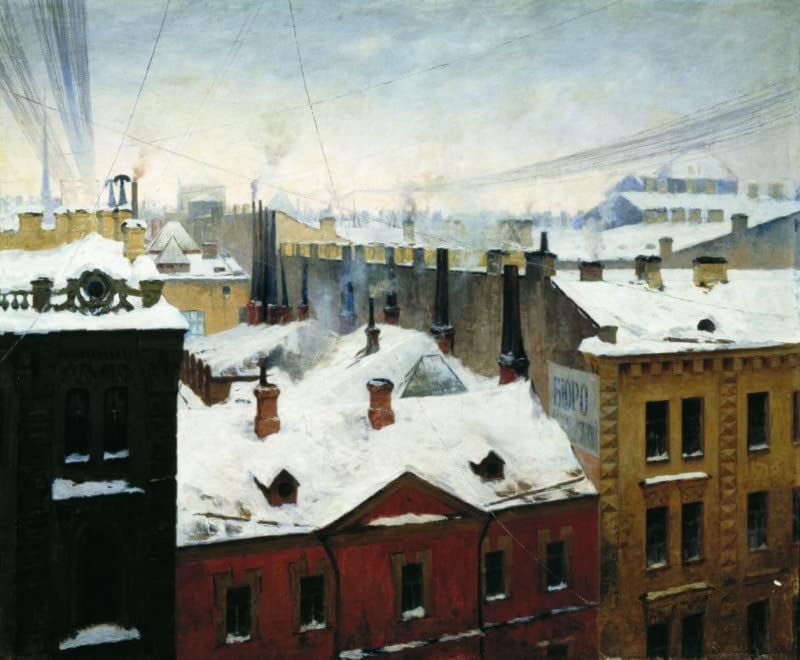 Image sur Toile Nordique Ville de Svetoslavski pour Décoration Chambre à Coucher 60x90