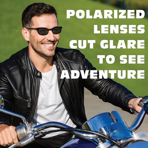 Pacific coast sunglasses Original X-KD's Biker Shades 20% Larger Black Frames Polarized Grey Lens3