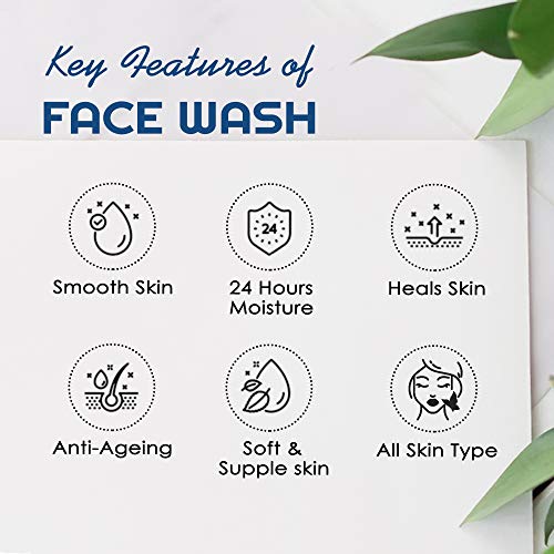Image of NutriGlow Advanced Organics Derma Repair Face Wash For Repair Cells, Skin Lighting, Soft & Supple Skin, Remove Dead Skin Cells, Clear Skin Impurities, 100ml