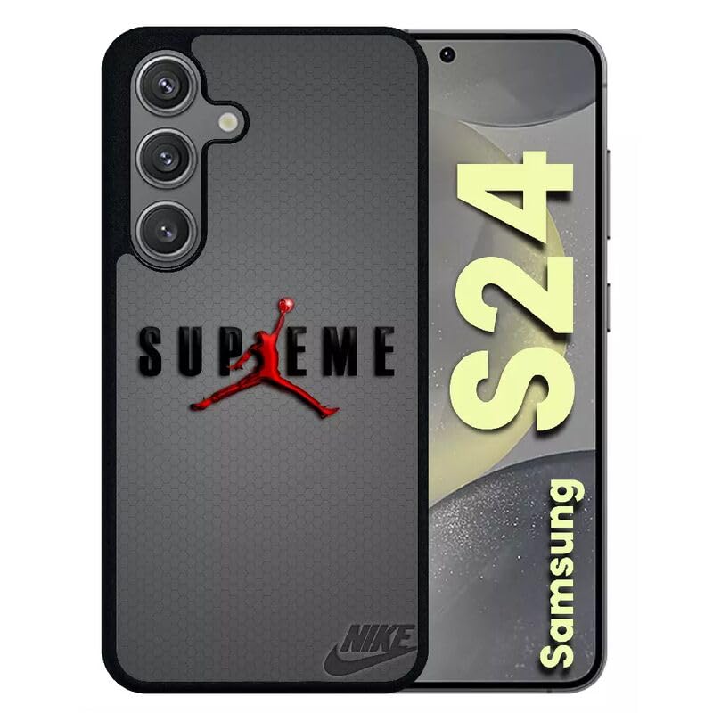Générique Coque pour Galaxy s24 - Supreme air Jordans Jump - Silicone - Noir