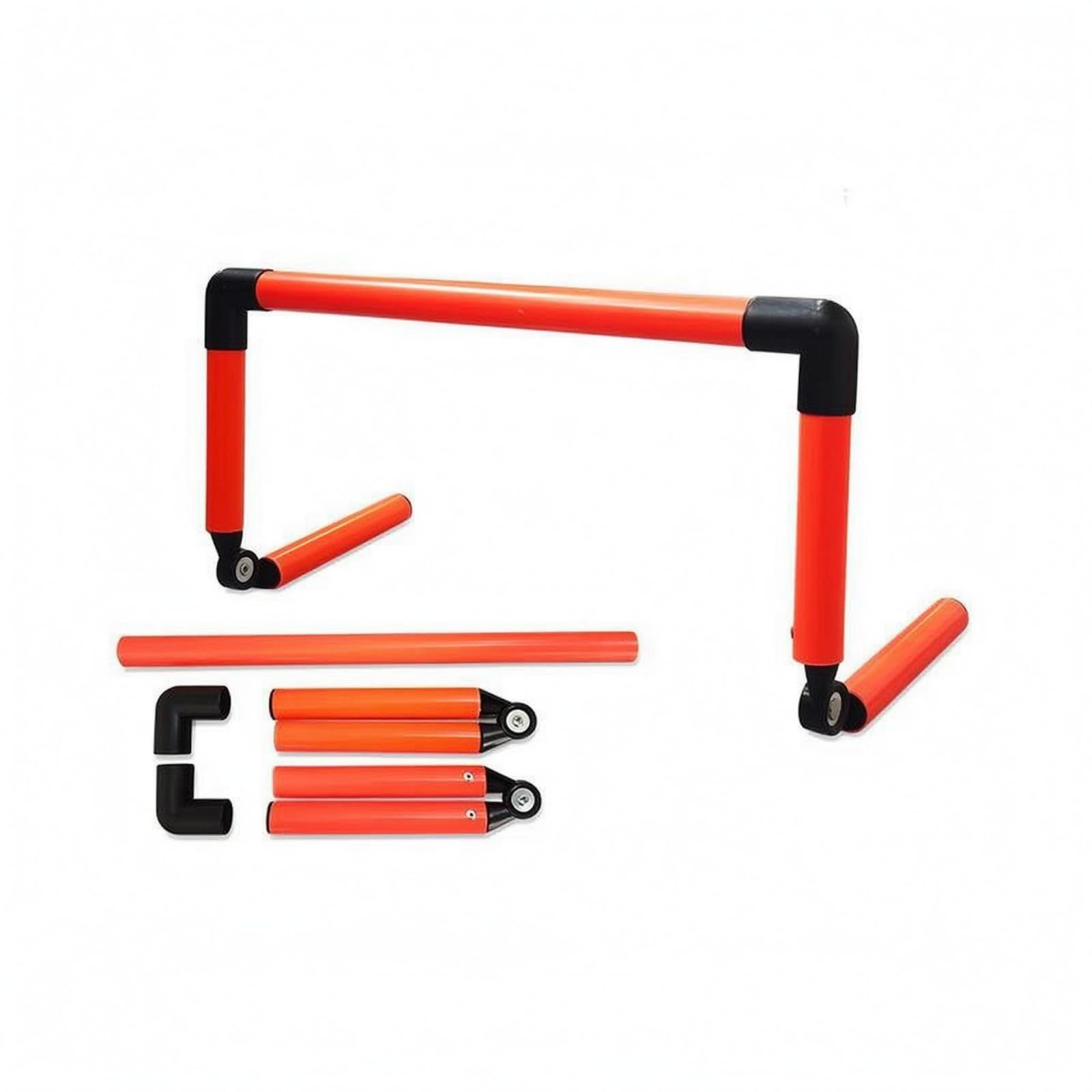 Cylindrical Plastic Plastic Detachable Training Hurdle Connector Joints Agility Training Hurdle Assembled Frame Athletic Gear Repeated Use, Orange, 23CM | Sporting Goods | Team Sports-image-13