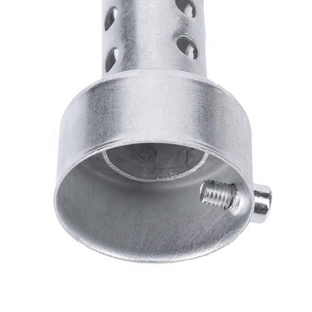 Silenziatore universale di scarico moto Baceyong, 42mm / 1.7inches; 45mm / 1.8inches; 48mm/1.9inch, argento