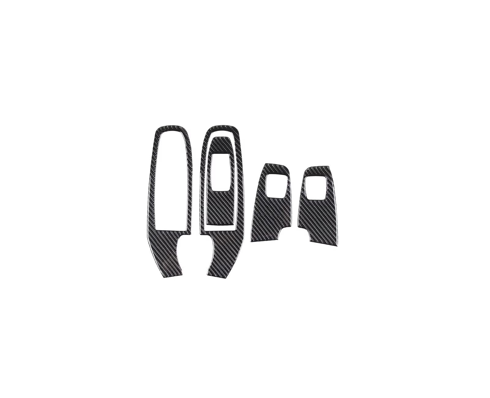 Car Interior Moulding Trim for Subaru for Crosstrek 2024 Soft Carbon Fiber Black Car Interior Decoration Trim Frame Stickers Accessories(AAA)