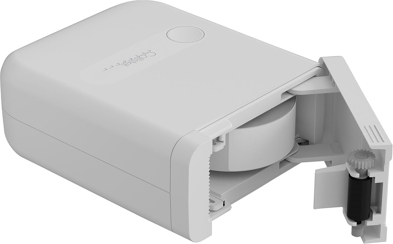 Callstel Etikettendrucker: Mobiler Akku-Thermo-Labeldrucker, 5 Etiketten-Rollen, Bluetooth, App (Etikettendrucker Android, Smartphone)