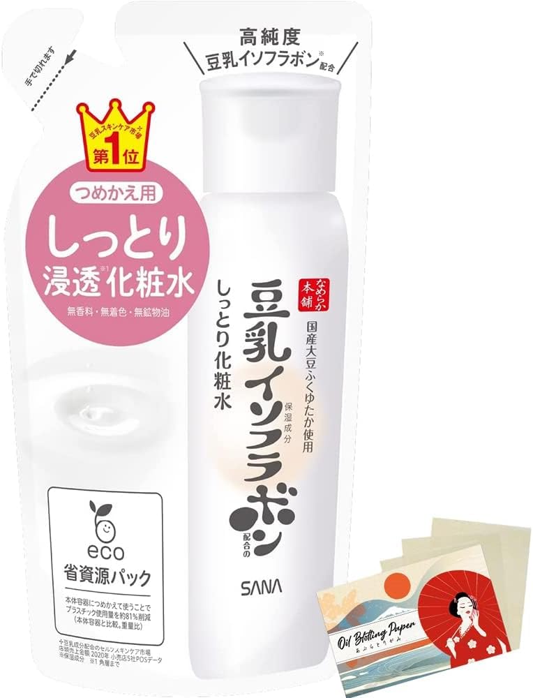 Nameraka Honpo Sana Soy Milk Isoflavone Facial Lotion NC 180ml Refill - Moist