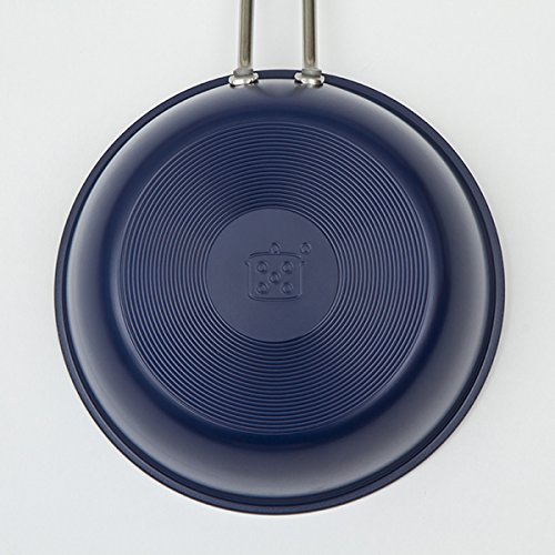 Amazon｜栗原はるみ 直火専用 深型フライパン 16cm ネイビー