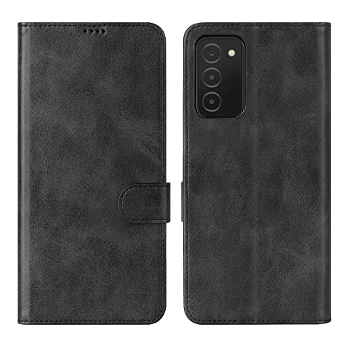 Cresee Case For Samsung Galaxy A03S (Us Version) Pu Leather Wallet Flip Cover [3 Card Slots 1 Money Pocket] [Magnetic Closure] [Stand Kickstand] Folio Phone Case For Galaxy A03S Us Model - Black #TOP9
