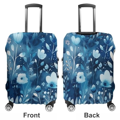 Travel Luggage Cover Suitcase Protector Pretty Flowers Elastic Washable Suitcase Cover Anti-scratch Spandex Baggage Covers Fits 18-32 Inch Luggage, style-13