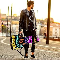 Étui de protection rembourré pour guitare acoustique classique Motif lettres graffiti, Multicolore 01., 42.9×16.9×4.7 in… - Les Beatles, Paul McCartney, John Lennon, RIngo Starr, George Harrison Étui de protection rembourré pour guitare acoustique classique Motif lettres graffiti, Multicolore 01., 42.9x16.9x4.7 in… – Image 6