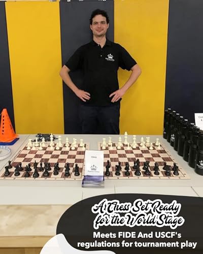 Juego de ajedrez Best Value Tournament con 34 piezas miniatura 3