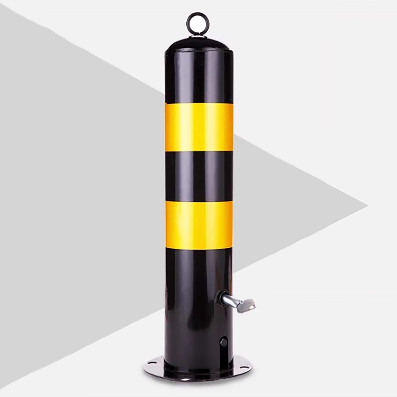 SaryEdge Removable Parking Bollards with Reflective Safety Barrier and Locking Base,1pcs-19.7x4.5/50x11.4cm,1pcs-19.7x4.5/50x11.4cm