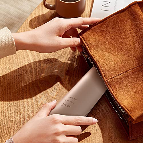 Sidinic Travel Makeup Brush Holder, Magnetic Anti-Drop Silicone Cosmetic Bag, Soft And Waterproof Travel Portable Makeup Tools Organizer (Khaki) #TOP7