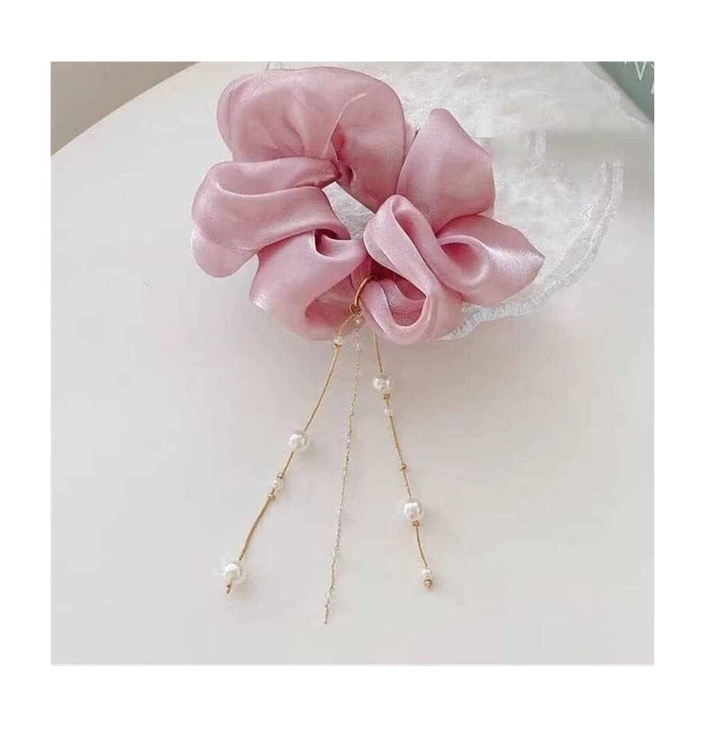 Scrunchies Haargummi 4 Stück Seidenhaargummis Haargummis Temperament Pferdeschwanz Kopfschmuck Zopfgummi Elastische