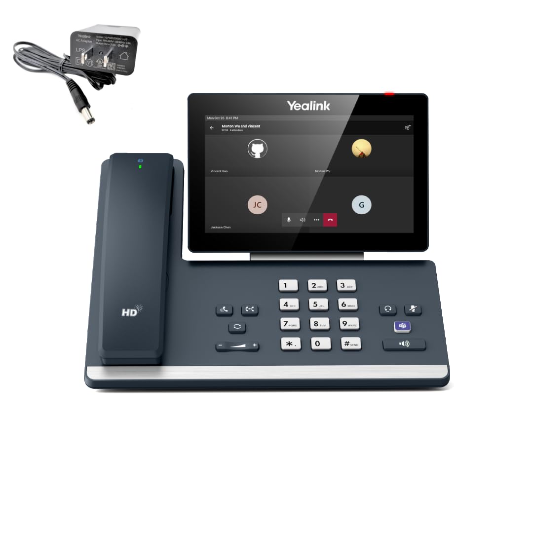 Yealink MP58-WH-TEAMS-PSU-E2 - PoE - Android 13 OS - 7 inch (1024 x 600) capacitive Touch Screen - Power Adapter Included