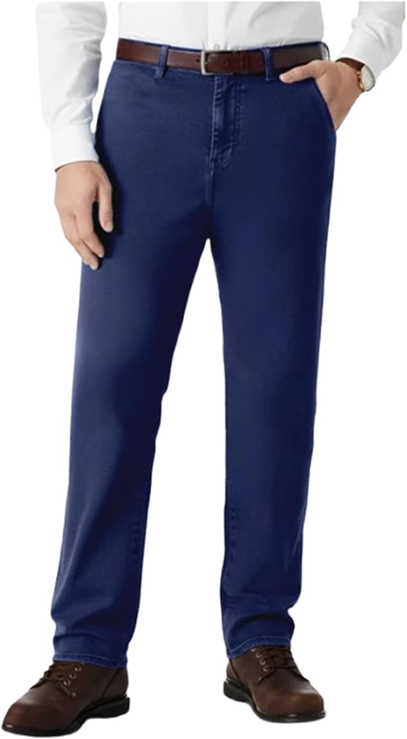 Jett Jeans3 - Men's Classic Straight Slim Fit Stretch Waist Band Denim Jeans for Older Men Over 60