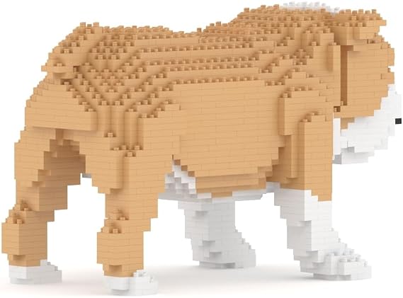 JEKCA English Bulldog 01S-M03 | Dog Plastic Building Blocks | Age 14+