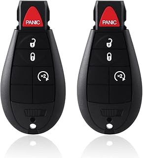 Raryloy Keyless Remote Control Replacement Key Fob Compatible with 2013-2018 Dodge Ram 1500 2500 3500 Remote GQ4-53T 4 Buttons Keys