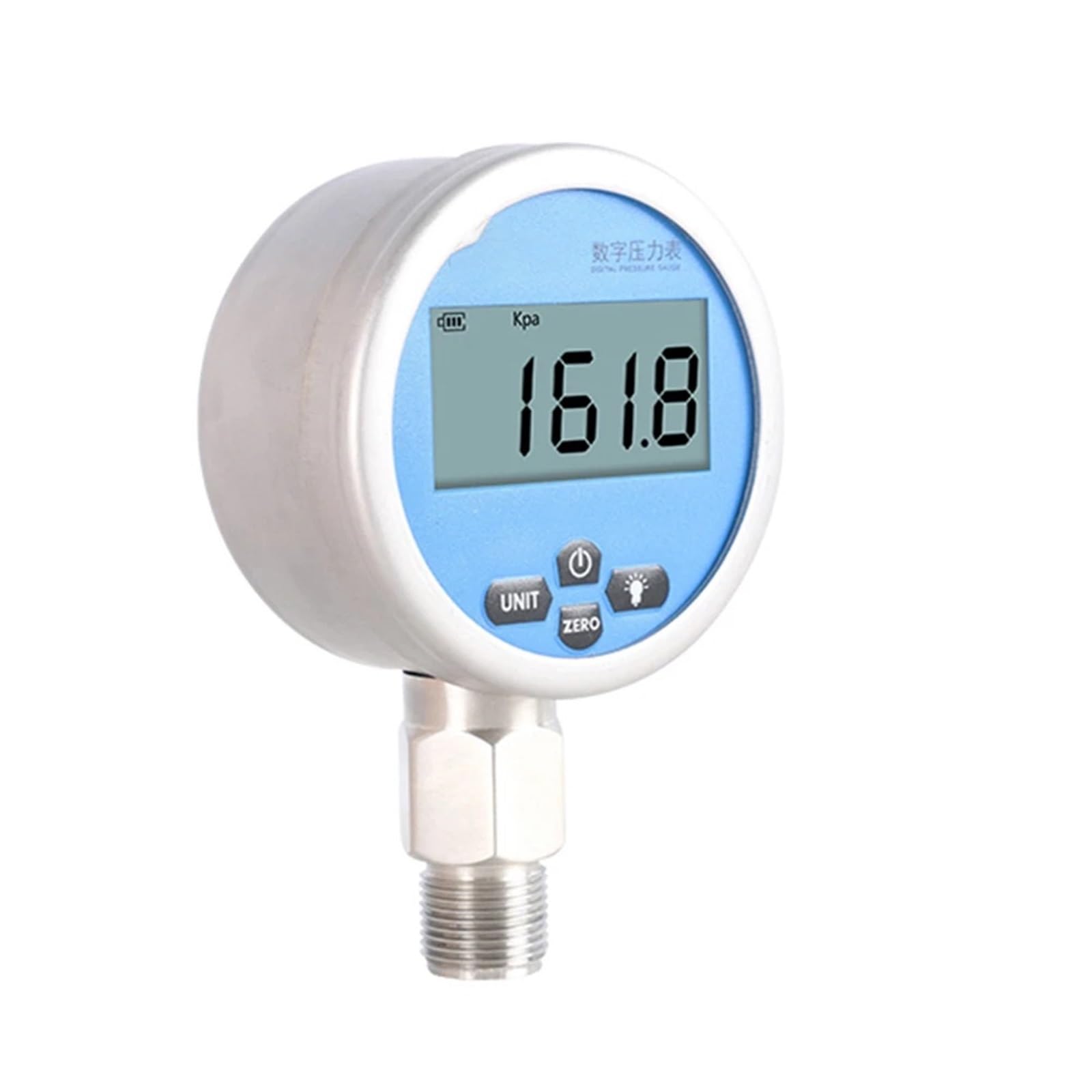 -0.1..0~100Mpa Campo di misura e manometro con collegamento a vite | LCD Display Pressure Gauge Digital