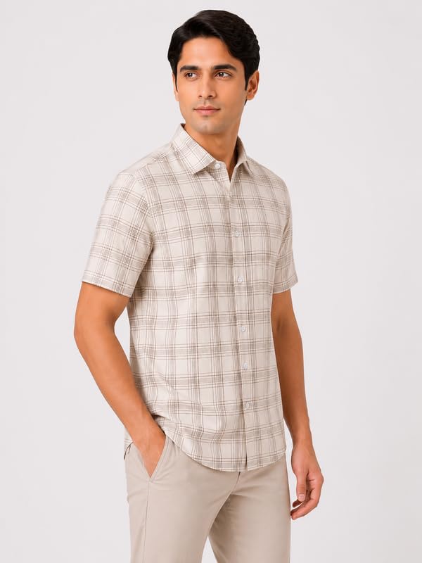 Image of Mens Half Sleeves Regular Shirt