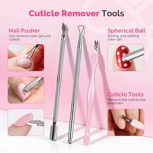 Image of MelodySusie Cuticle Trimmer with Cuticle Pusher, Nail File and Buffer Blocks,Portable Cuticle Oil and Ingrown Toenail Removal Tool,Cuticle Remover Kit 13Pcs