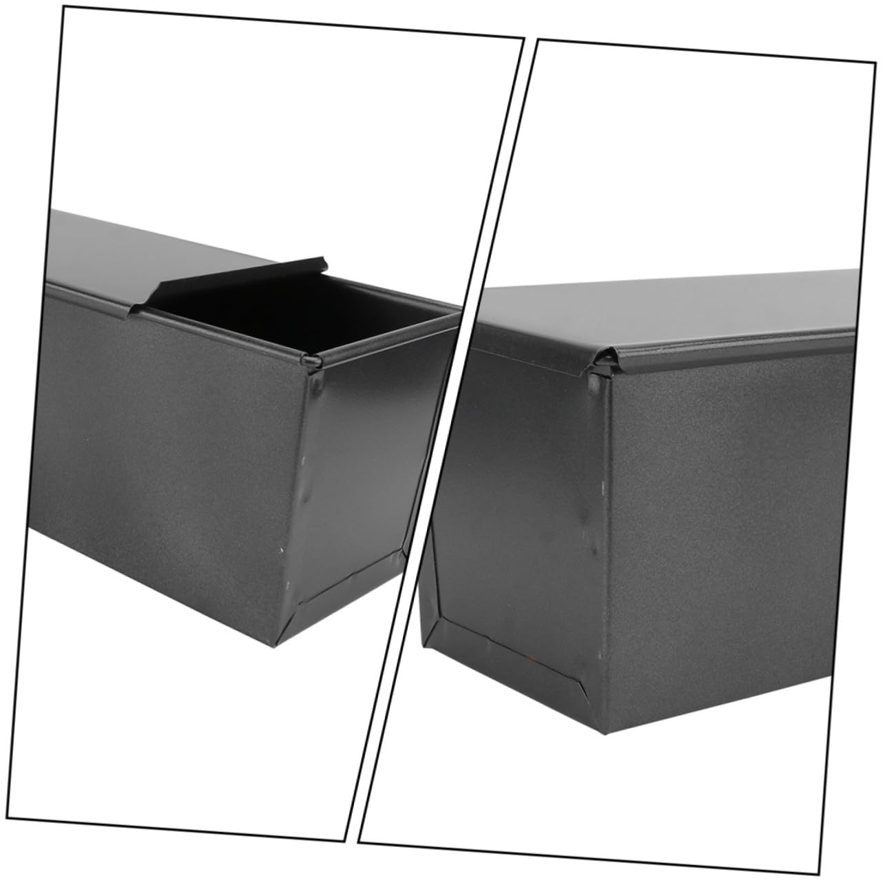 Molde Antiadherente para Hornear Pan Tapa de Hierro Negro | Ligero y Portátil, Fácil de Limpiar, Estructura Simple, Adecuado para Casa y Cheesecake