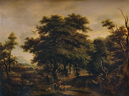 Toile paysage boisé Alexander Nasmyth pour décoration salon rustique