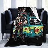 Horror Movie Blanket Halloween Throw Blankets Character Ultra Soft Fleece Flannel Blanket for Living Room Couch Bed 50'X40'