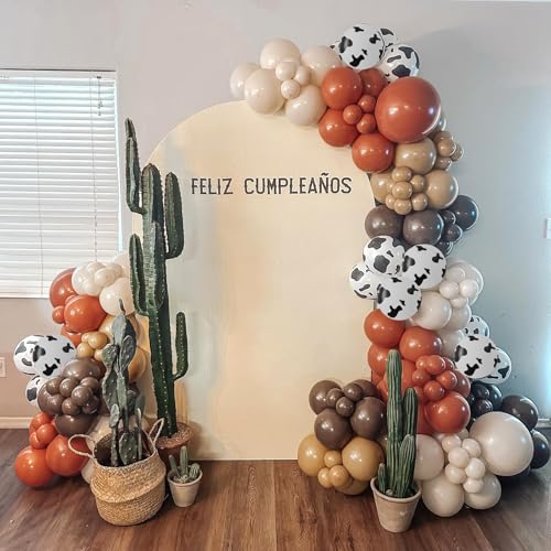 Image of 12inch Cow Print Latex Balloons with Animal Print Balloons
