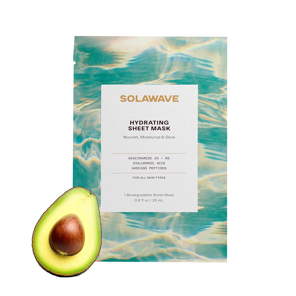 Solawave Hydrating Sheet Mask - Niacinamide & Hyaluronic Acid (1 Pack)