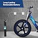 AIII Lightweight Electric Dirt Bike for Kids Aged 5-10, 340W Racing Grade Electric Motorcycle, Up to 12MPH & 3 Speed Settings, 24V Detachable Battery, 16'' Rubber Tires, Safe Disc Brake, Blue