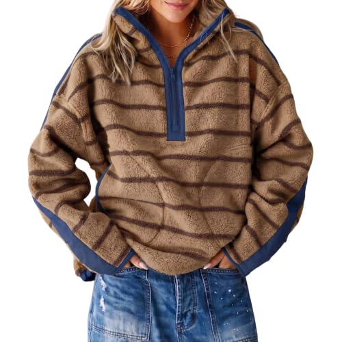 moolBeko Womens Fleece Sweatshirt Quarter Zip Pullover Winter Warm Coats - image 2