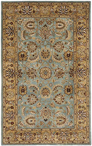 Tapete decorativo Safavieh Oriental 5'x8' Azul y Dorado miniatura 3