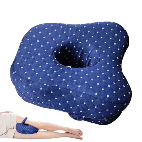 Cuscini al ginocchio per dormienti laterali, cuscini per le gambe per dormienti laterali, cuscini al ginocchio, cuscini di comfort per dormienti laterali con cinture per gambe | Cuscino di supporto de