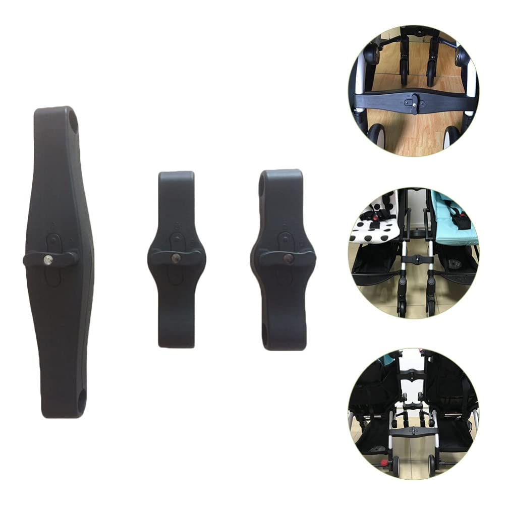 Toddmomy 3pièces Connecteur pour Poussette Double Accessoire pour Poussettes pour Bébés Jumeaux Et Balades en Famille