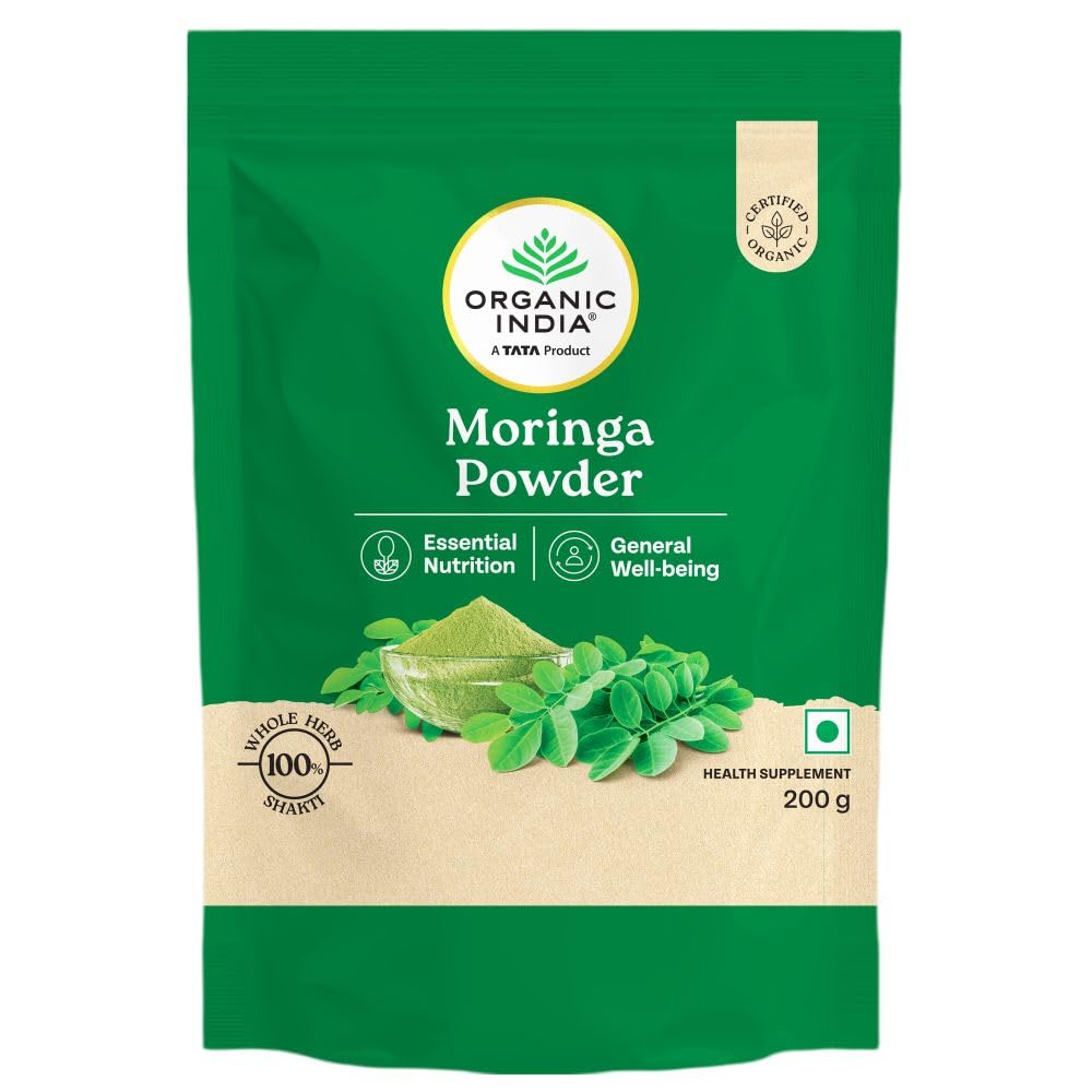 Organic India Moringa Powder, Health Supplement, 200g-picture-12